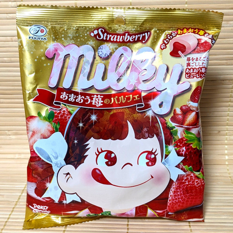 Milky Peko Chan Candy - Strawberry Parfait