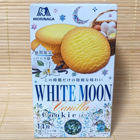 Morinaga White Moon VANILLA Cookies - 14 piece box