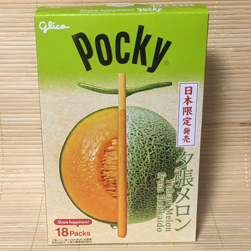 Pocky - Yubari Melon (18 Deluxe Tall Sticks)