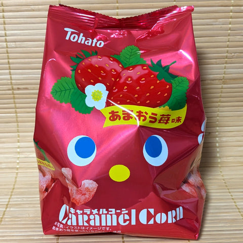 Tohato Caramel Corn - Amaou Strawberry