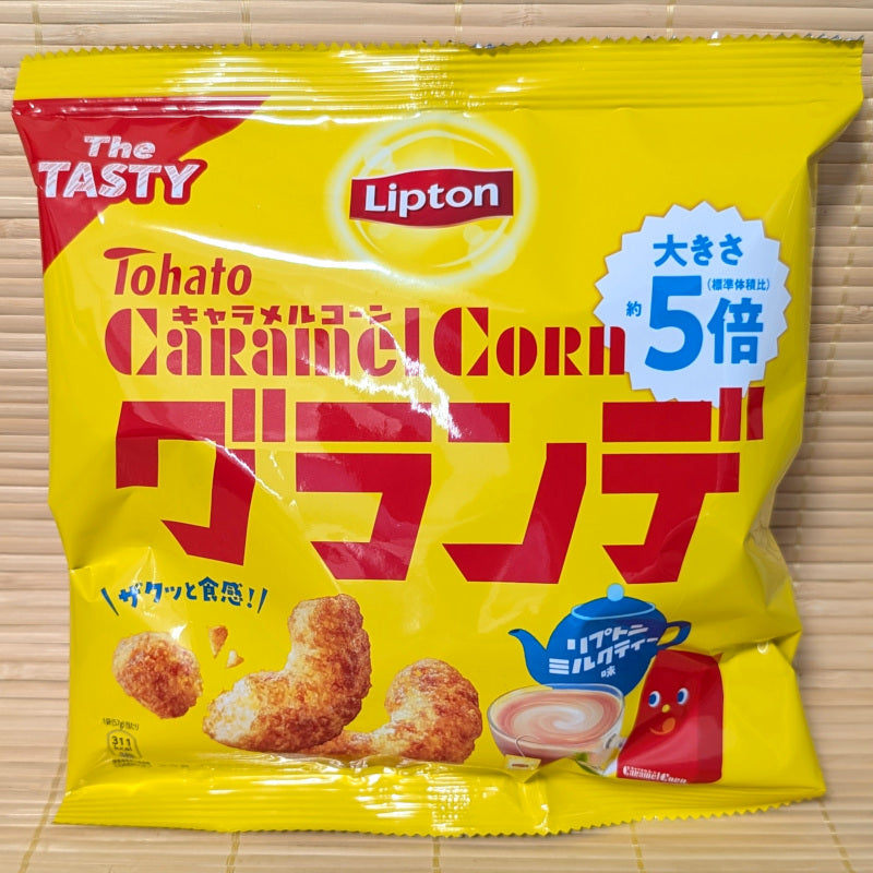 Tohato Caramel Corn - LIPTON Milk Tea BIG Curls