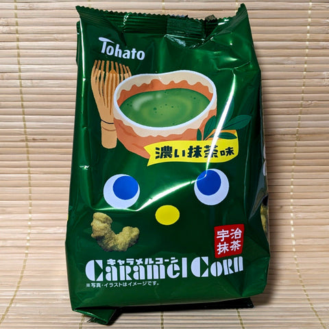 Tohato Caramel Corn - Dark Green Tea